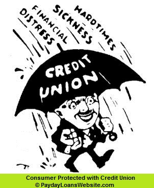 Man with credit Union Protection